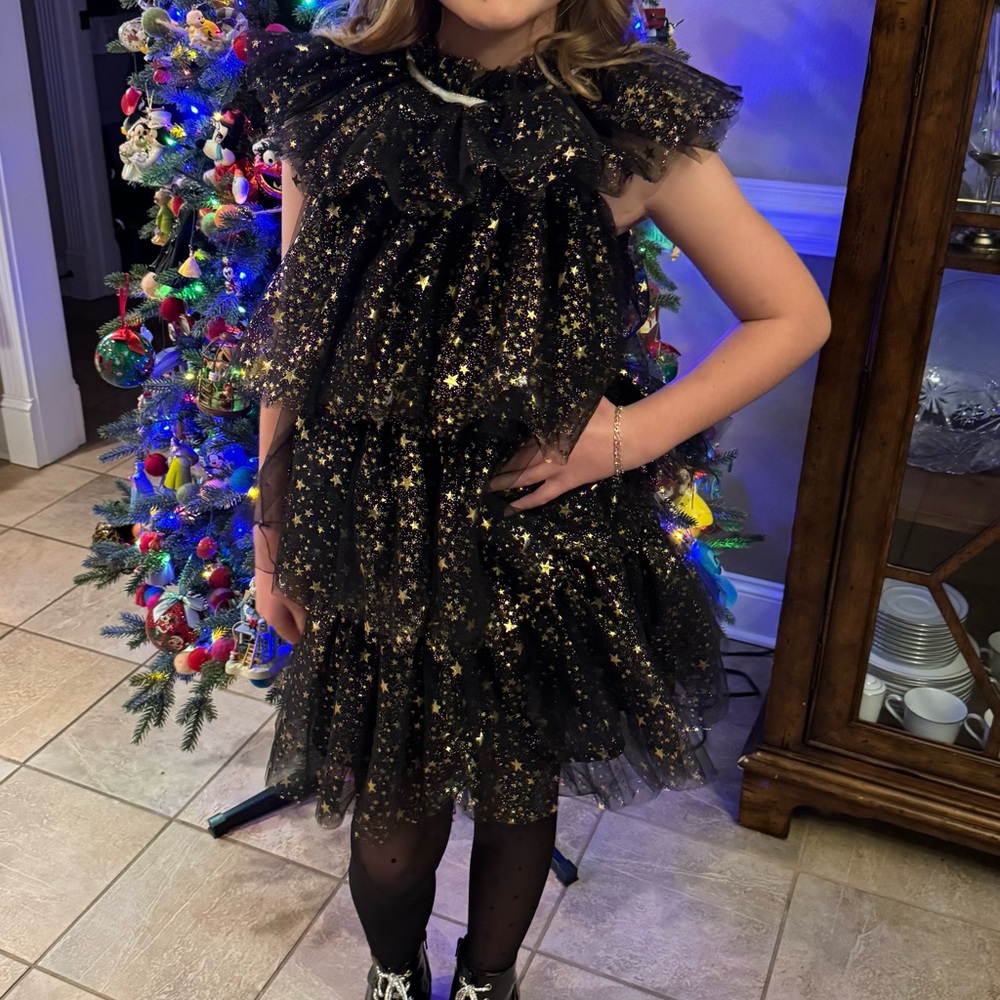 Lola + The Boys Glittering Black and Gold Costume